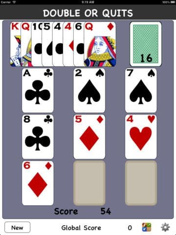 Double Or Quits Solitaire