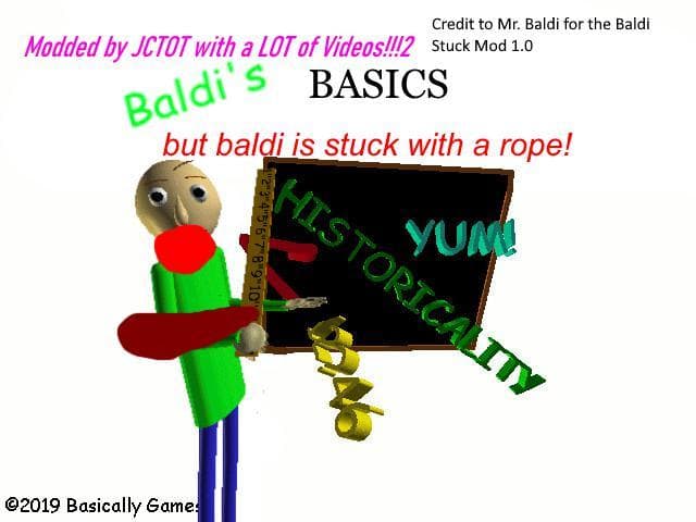 Baldis Basics but Baldi is Stuck with a Rope!