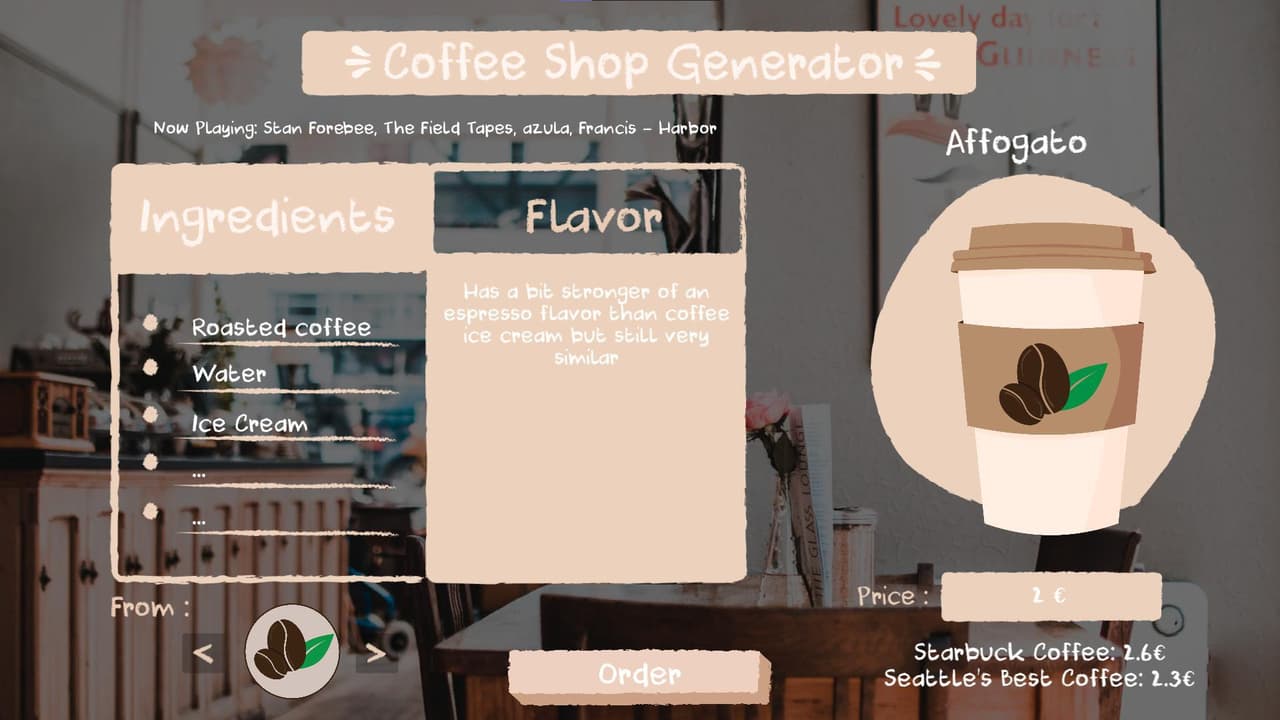 Coffee Shop Generator