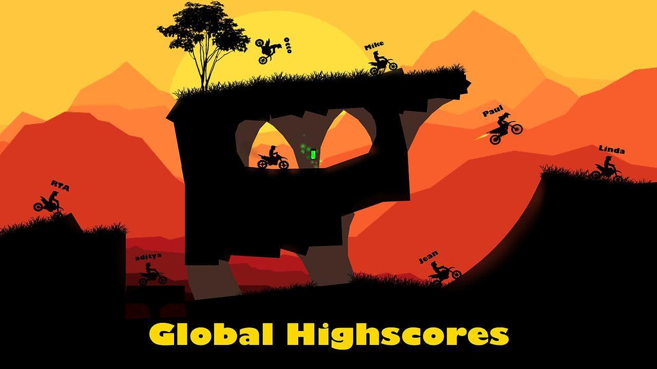 Sunset Bike Racer - 2D Motocross Racing screenshot 4
