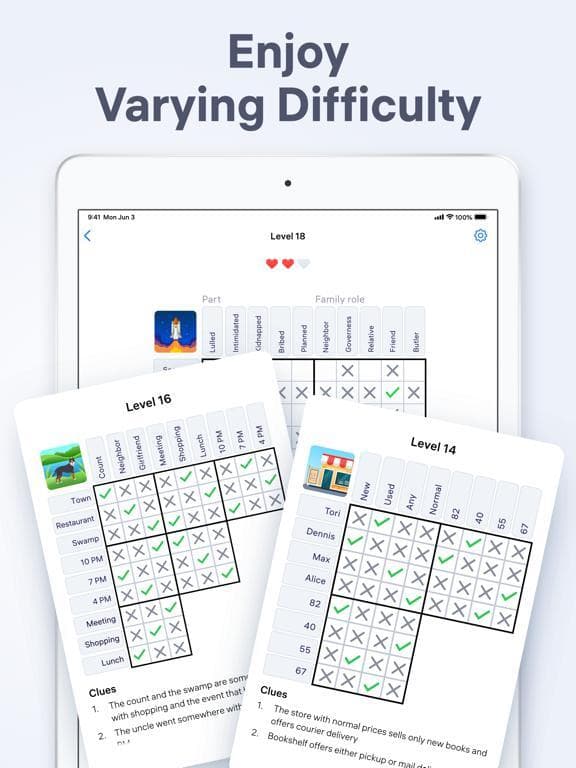 Logic Puzzles - Clue Game screenshot 6