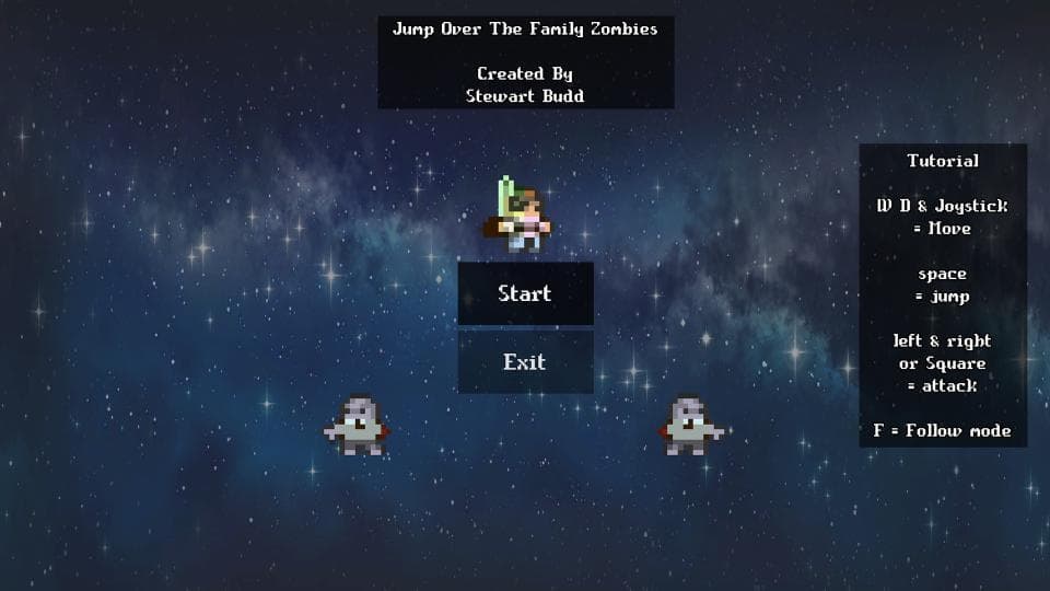 Jump Over the family Zombies