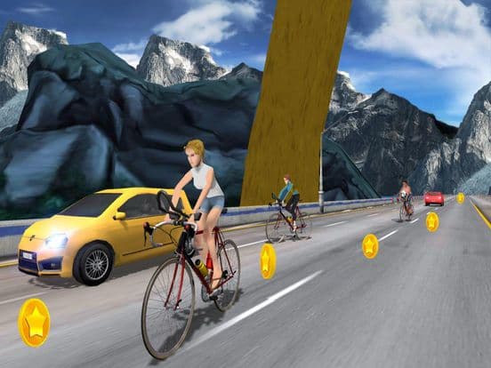 In Bicycle Racing on Highway screenshot 5