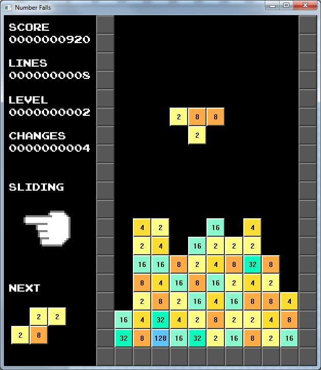 Number Falls (itch) screenshot 2
