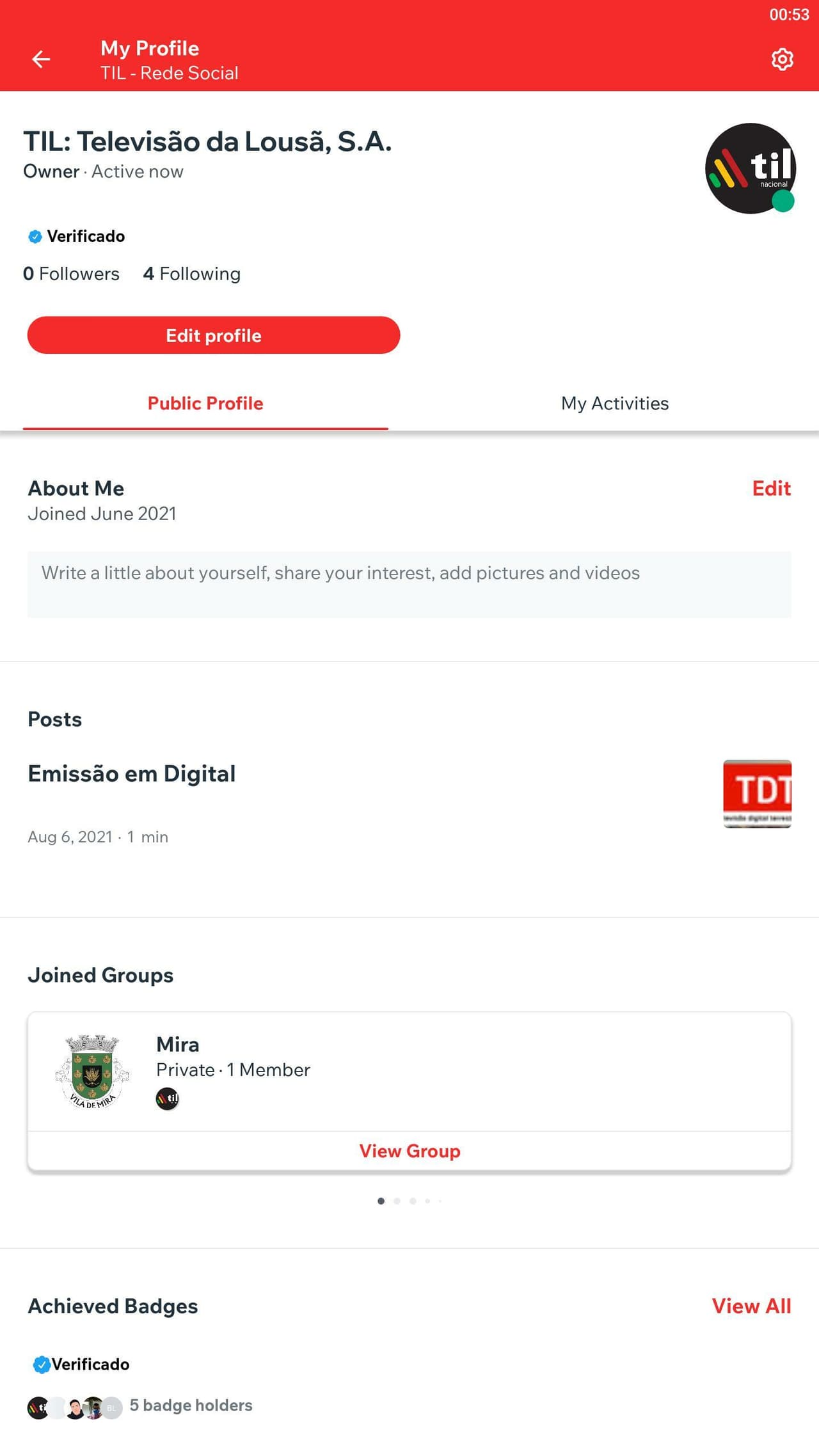 TIL: App Oficial