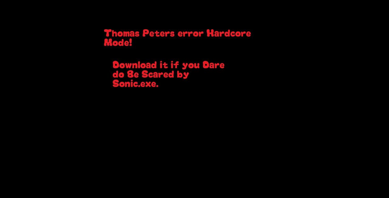 Thomas Peters Error Hardcore Mode.