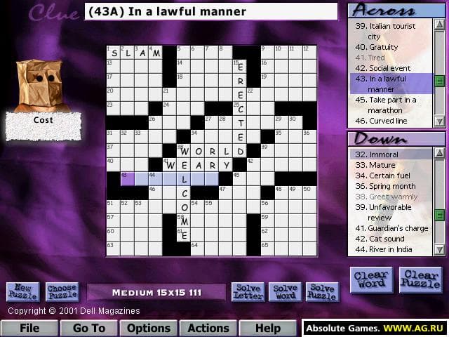 Dell Magazines Crossword