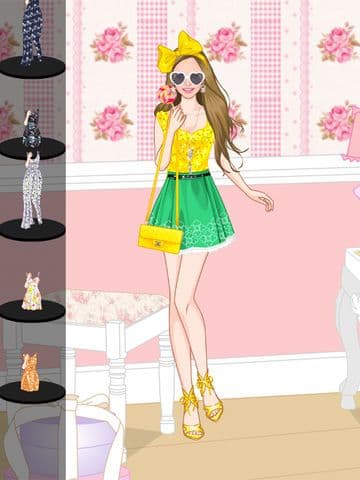 Floral summer dress up game screenshot 4