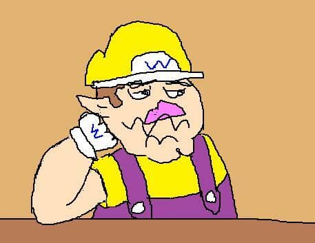 wario fills a water cup
