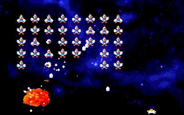 Chicken Invaders DOS Version Fanmade Remake screenshot 4