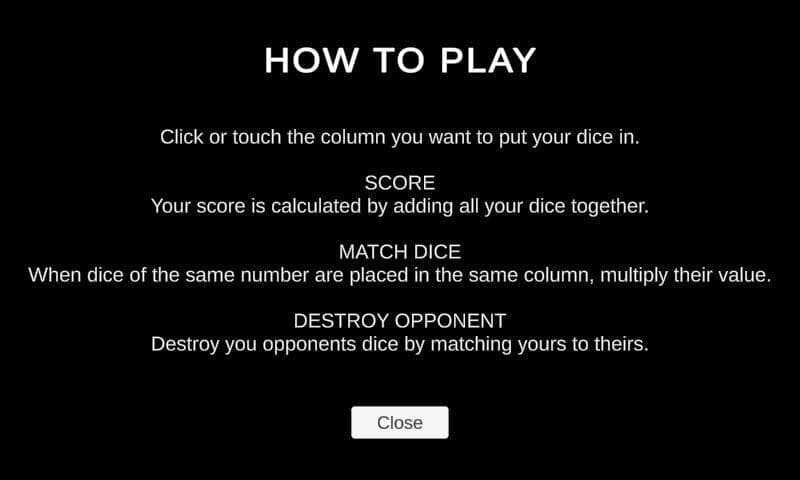 Dice Game (itch) (Romain Fillaudeau) screenshot 3