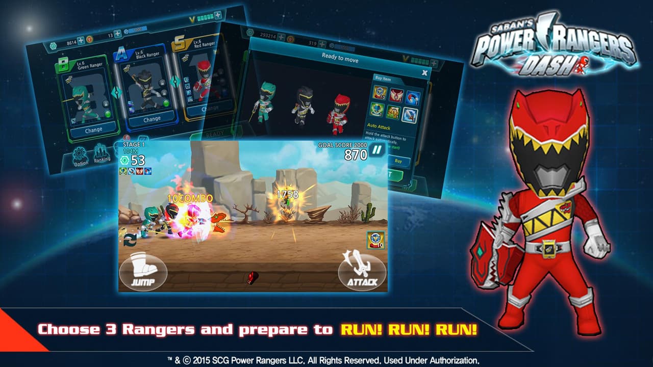 Power Rangers Dash screenshot 2