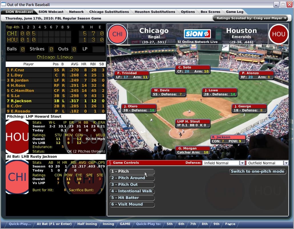 Out of the Park Baseball 2007 screenshot 3