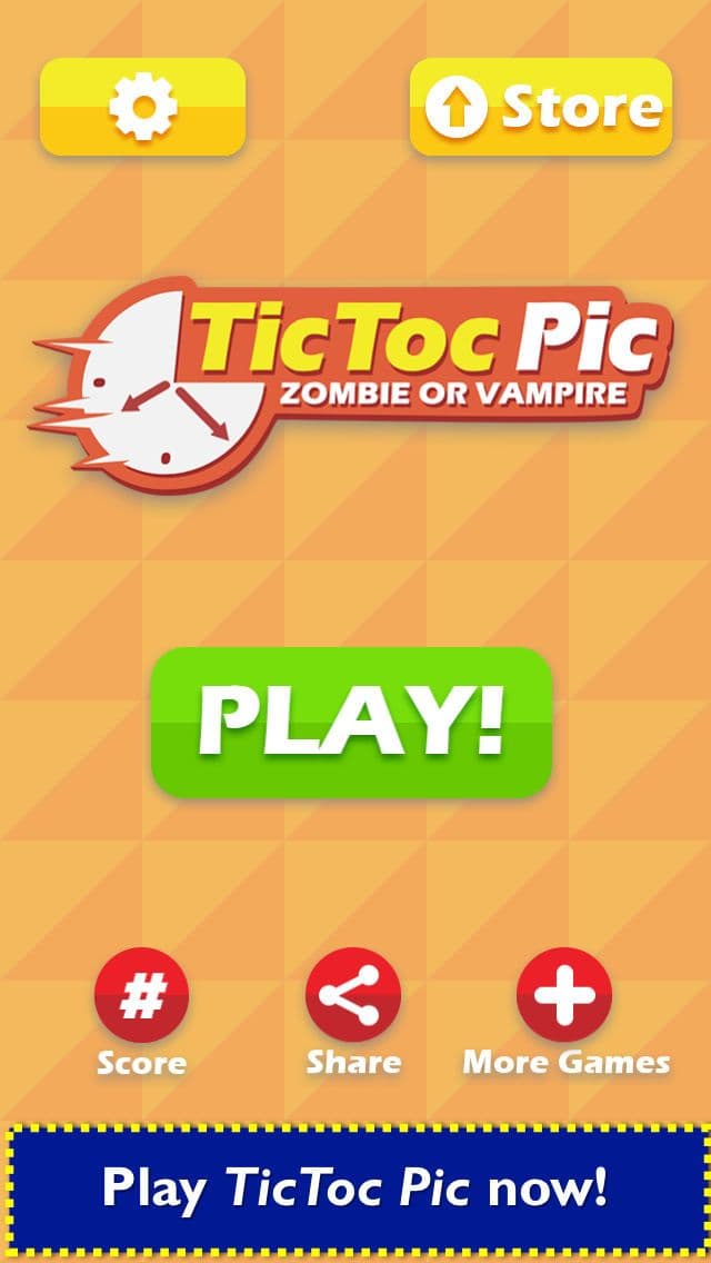 TicToc Pic: Zombie or Vampire Reflex Test Game