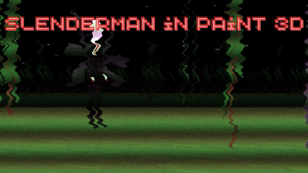 slenderman in paint 3D