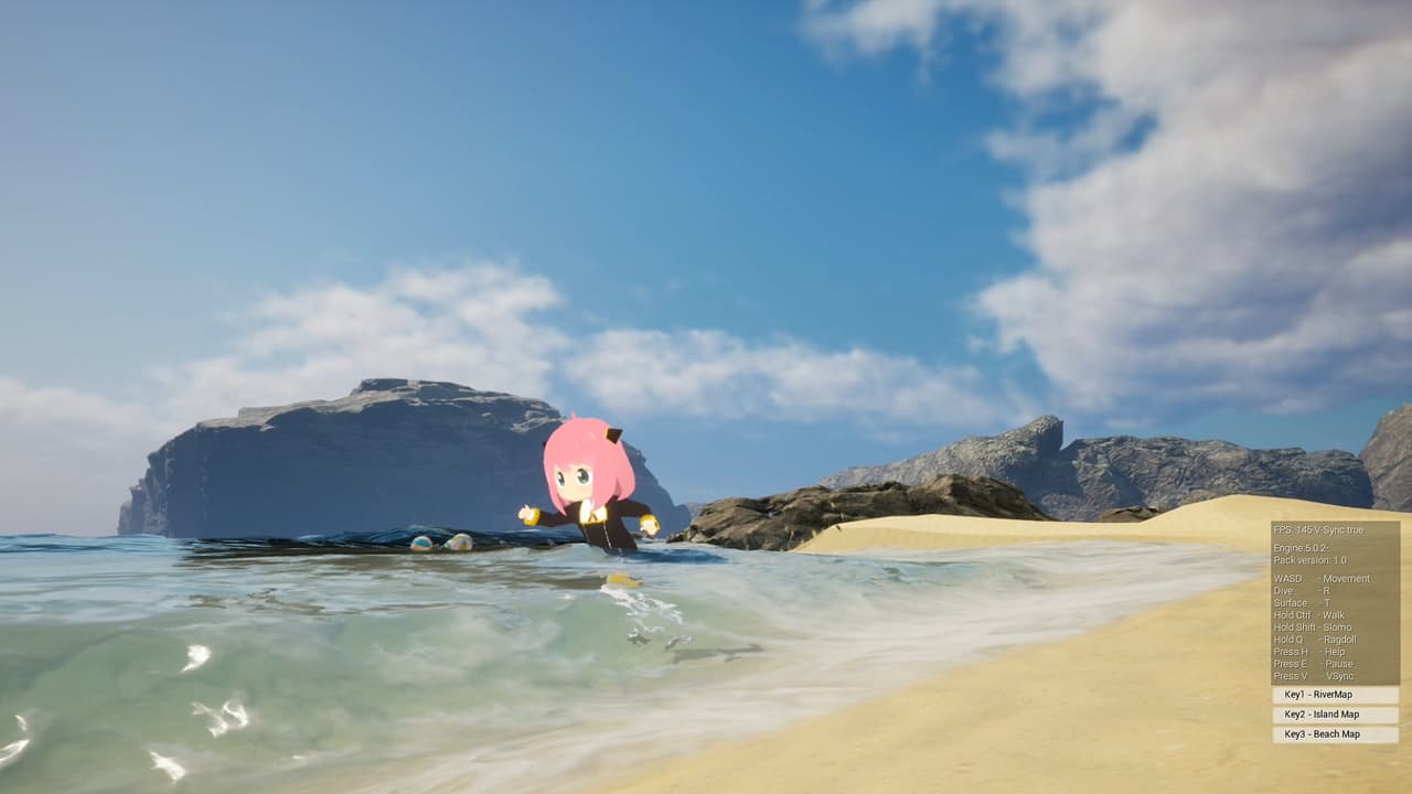 ANYA in the ocean FAN GAME screenshot 5