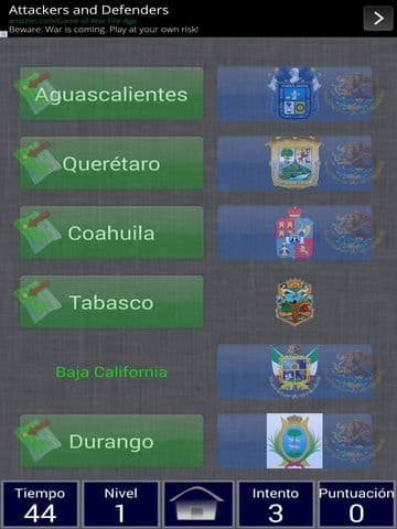 Mexico States Geography Match Free screenshot 3