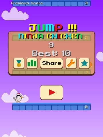 Jump Ninja Chicken screenshot 2