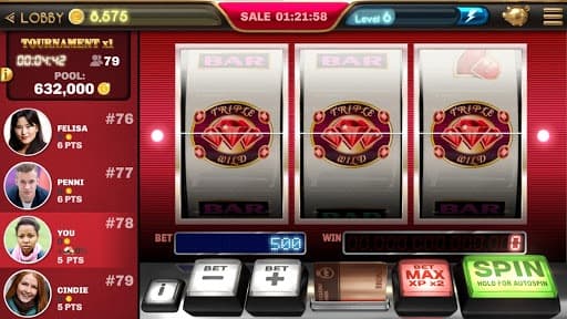 Slot Machine - Ruby Hall Free Vintage Casino Game screenshot 4