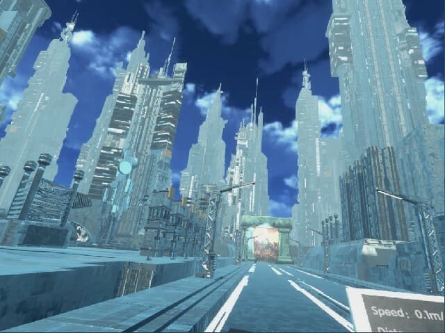VR Bike Tour/Exercise in 22nd Century World screenshot 5