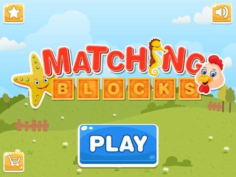 Matching Blocks with Friends for Free: A Fun Educational Animals Game! screenshot 3