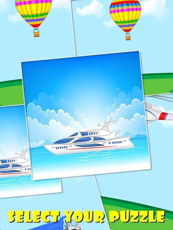 Transporter Slide Puzzle For Kids