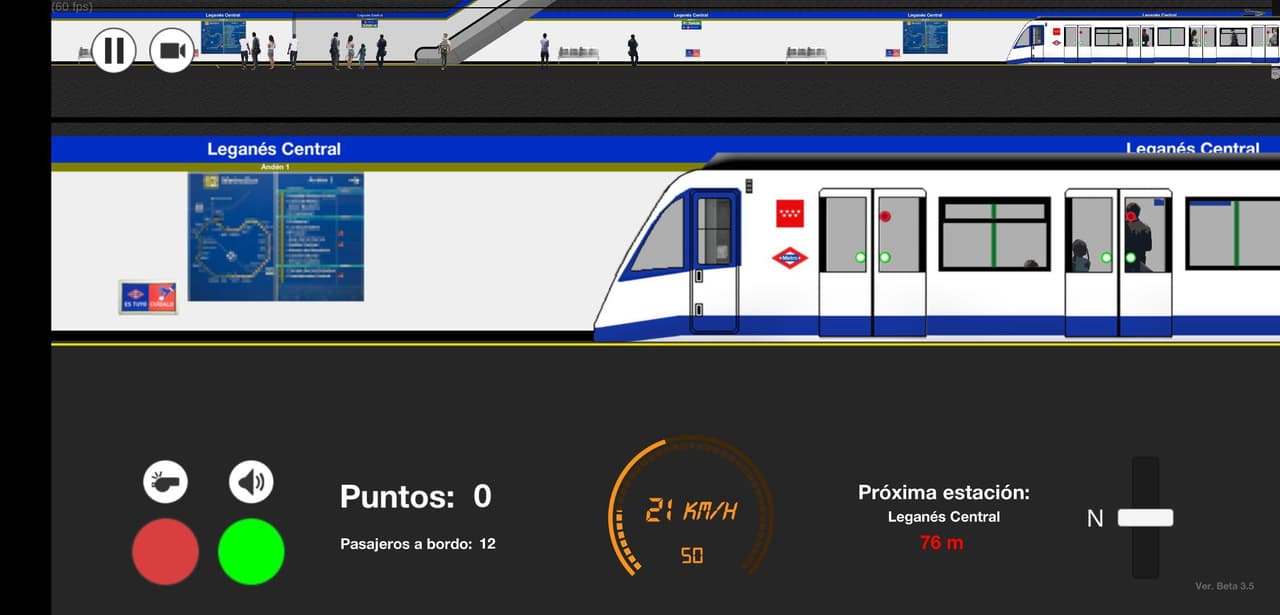 Metro Madrid 2D Simulator screenshot 6