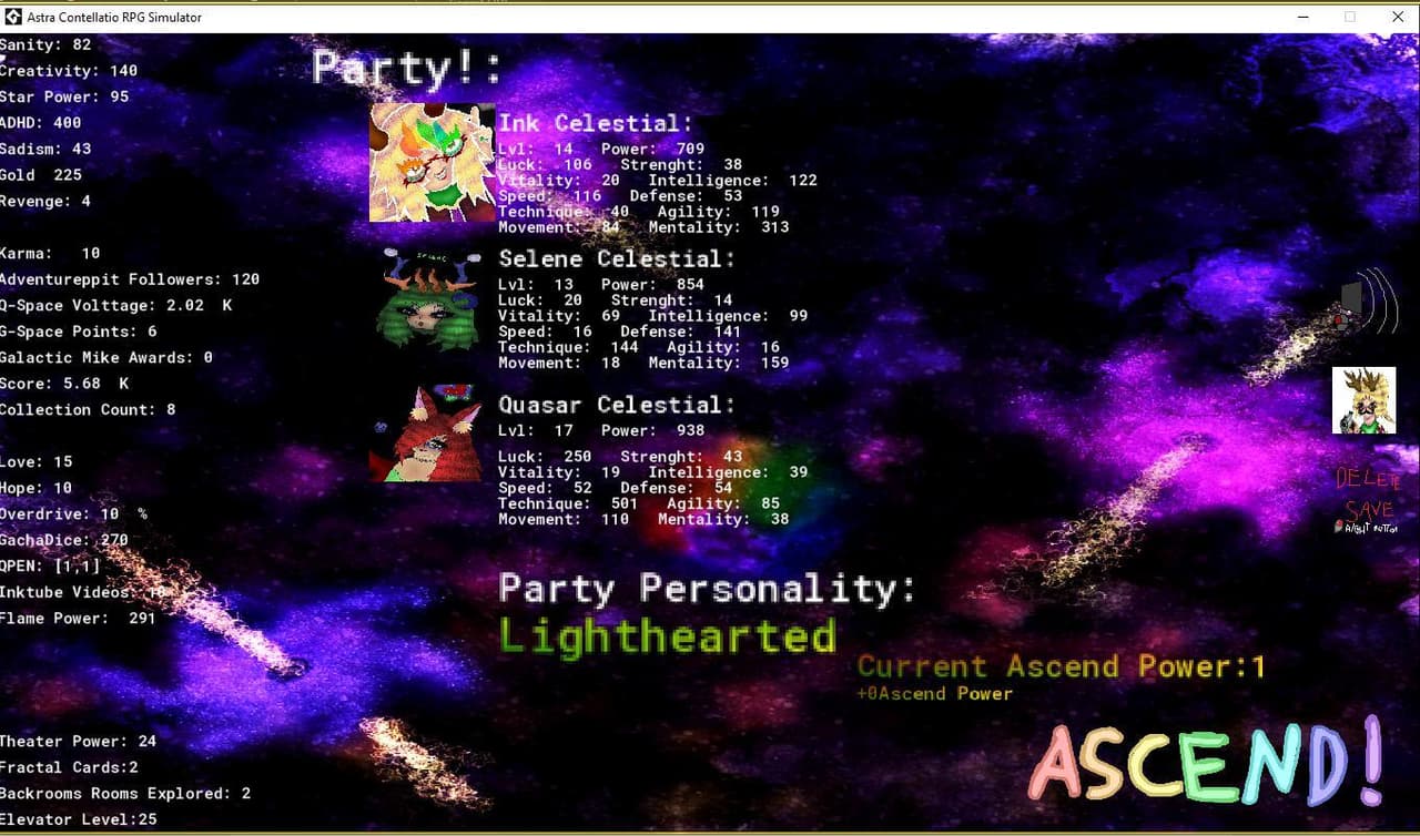 Astra Constellatio: RPG Simulator