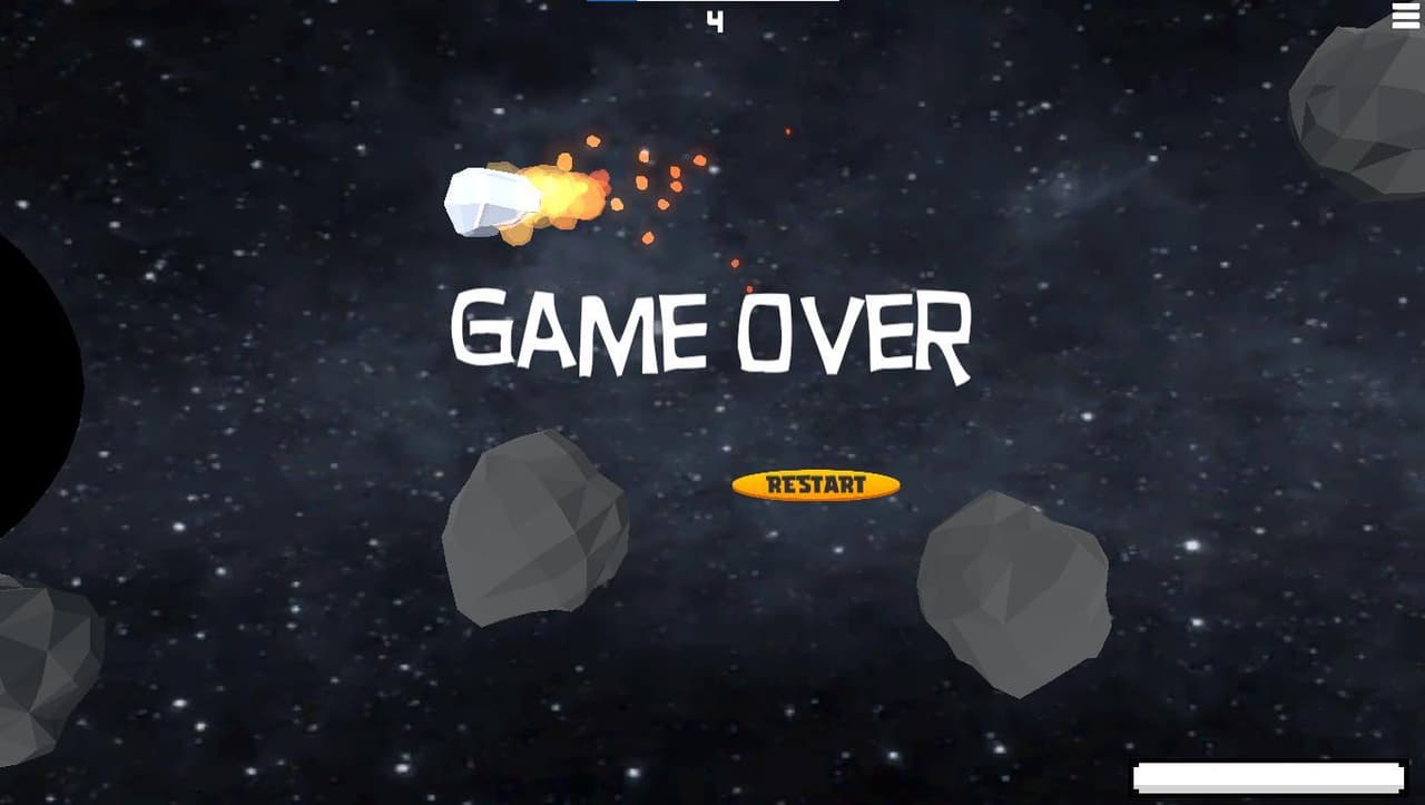 Dodge the meteors screenshot 4