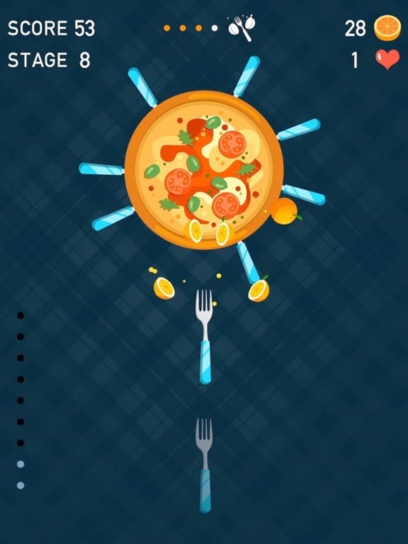Knife Dash: Hit To Crush Pizza screenshot 3