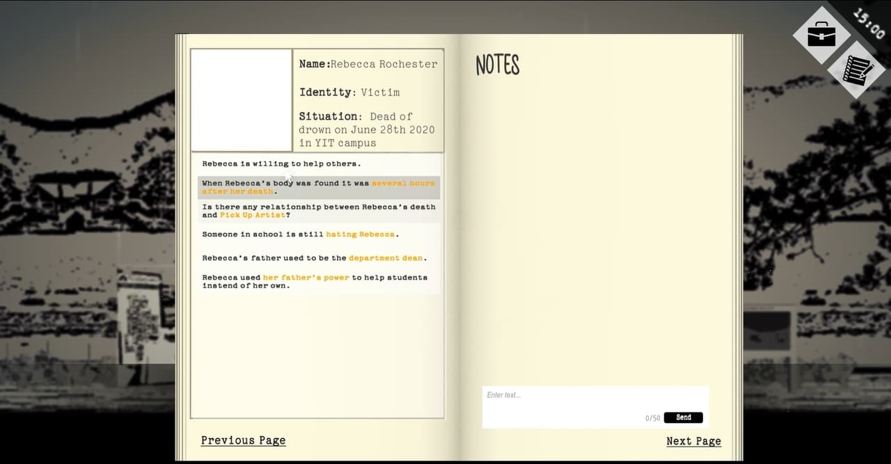 Limited Impression About Rebecca (Alpha version) screenshot 2