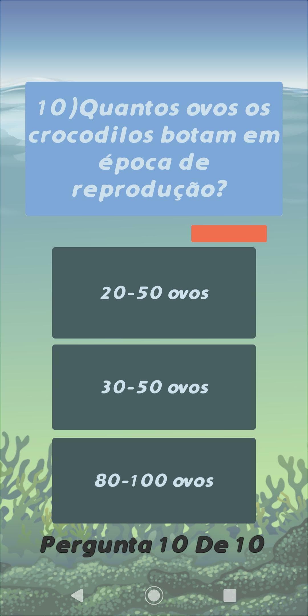 Biologia Marinha Quiz screenshot 3