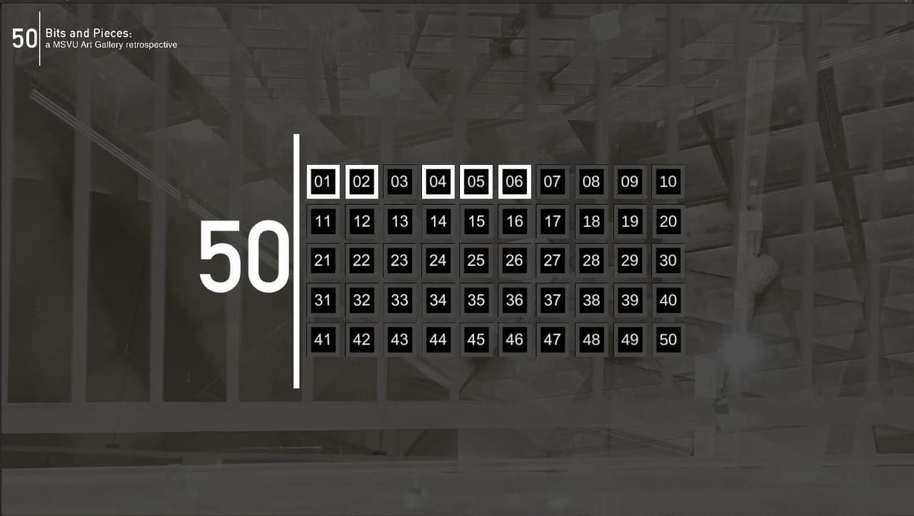 50 Bits & Pieces: An MSVU Art Gallery Retrospective screenshot 3