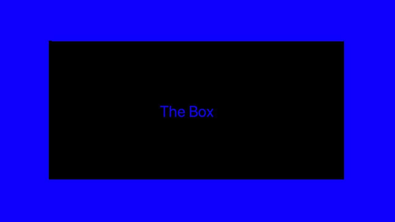 The Box demo.