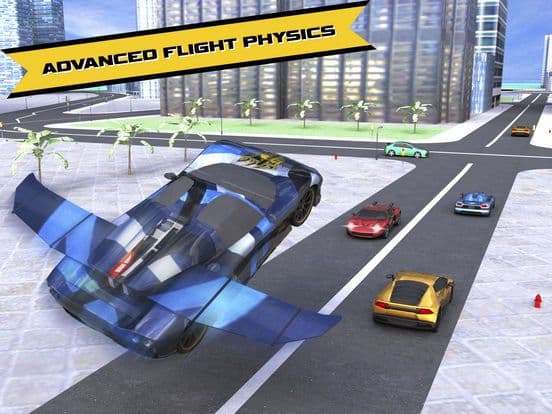 Car Racing Real Flying Game screenshot 2