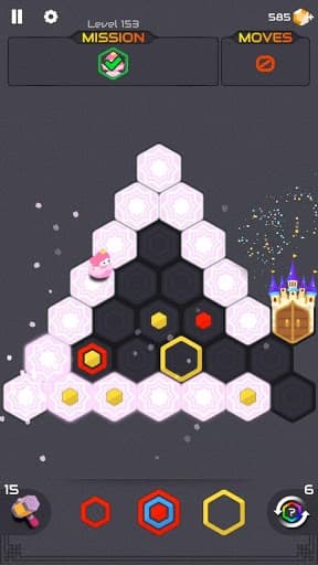 Puzzle Hexa: Princess and Zombies screenshot 3