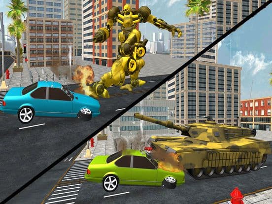 US Army Tank Transform Robot: Territory Wars screenshot 2