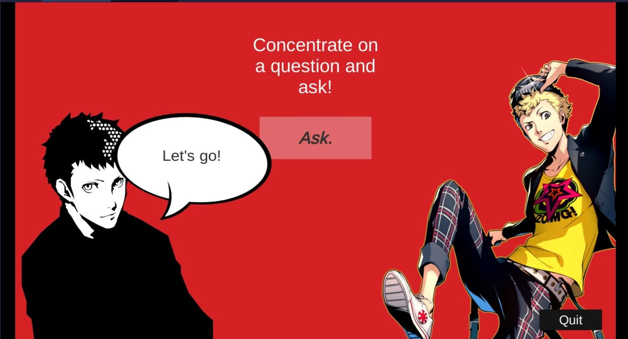 Ryuji magic 8 ball Persona 5 Royal screenshot 2