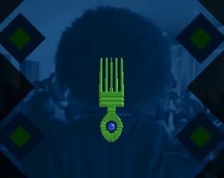 Girls High Afro Comb Shooter