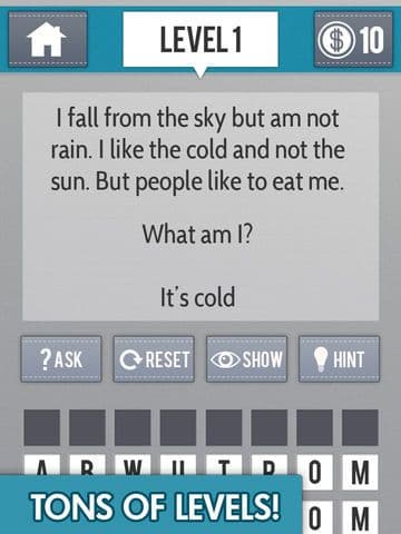 The Riddle Game - A Challenging Word Puzzle Game for Your Brain screenshot 3