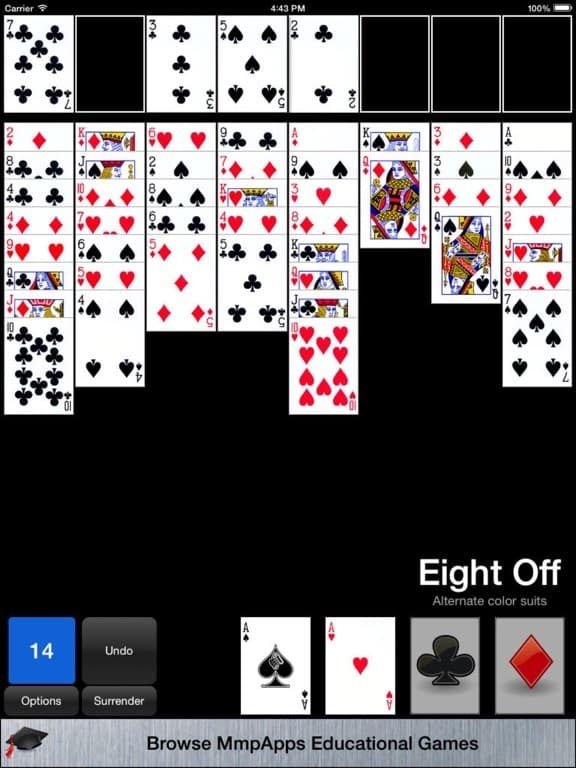 FreeCell & Eight Off screenshot 6