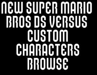 NSMB Versus Character Mod with out downloading it