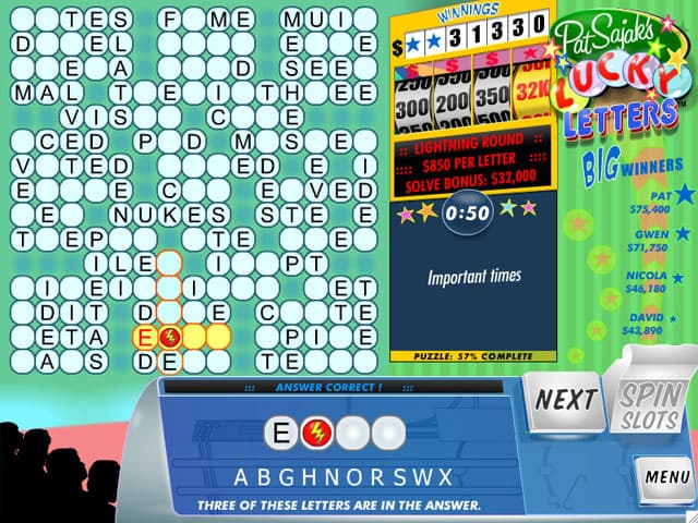 Pat Sajaks Lucky Letters Deluxe screenshot 2