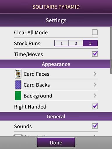 Pyramid Solitaire Pro screenshot 4