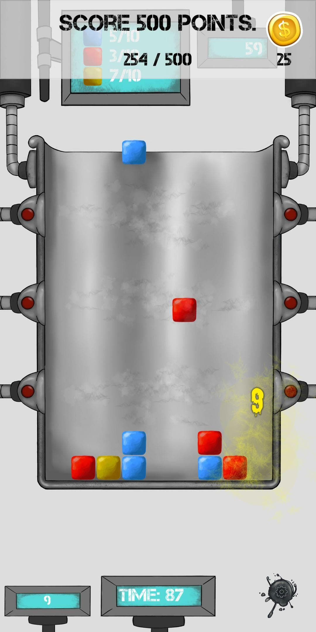 Suction Paint Labs: Match 3 Physics Block Game screenshot 2