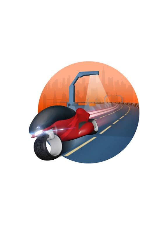Sunset Road Racing Game