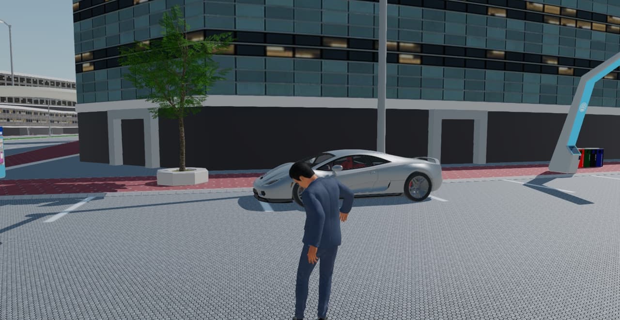 Threejs+Cannon Virtual City screenshot 2