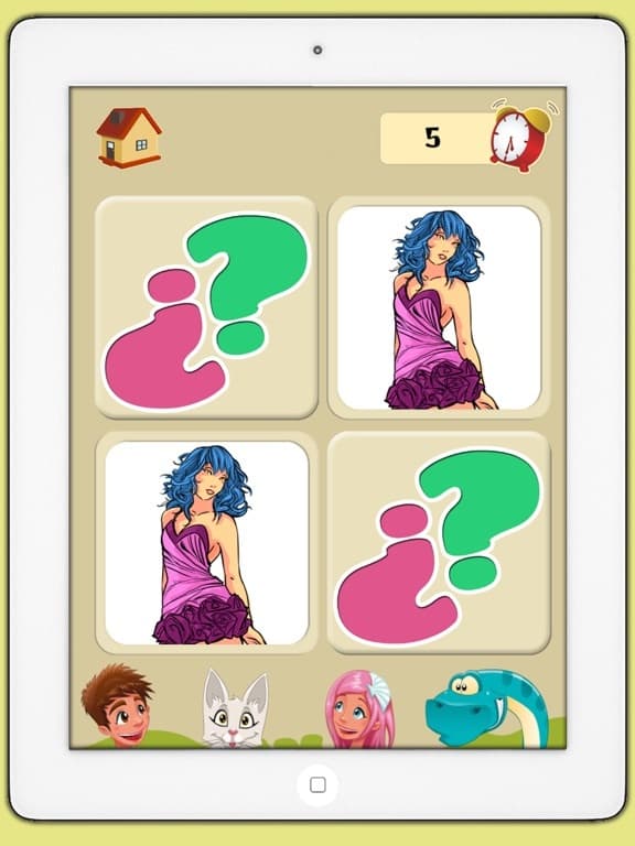 Memory game of top models - Games for brain training for children and adults screenshot 2