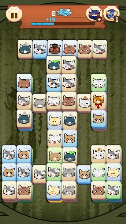 Hungry Cat Mahjong HD screenshot 5