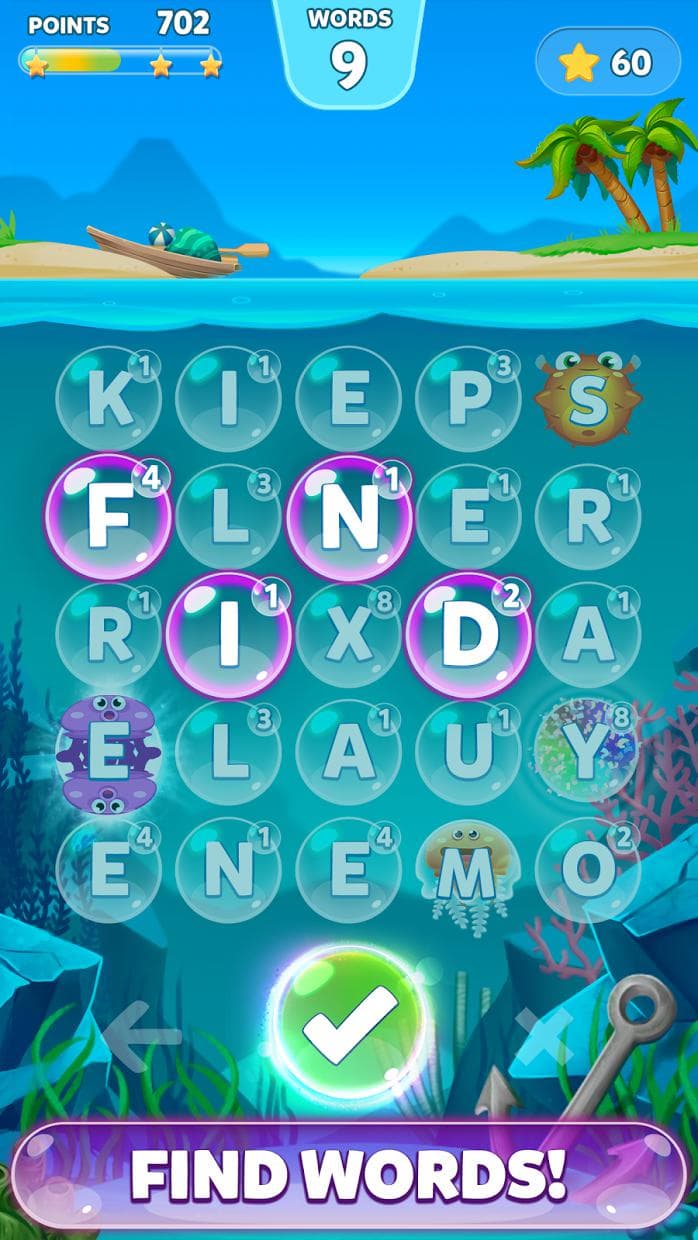 Bubble Words - Letter Search screenshot 2